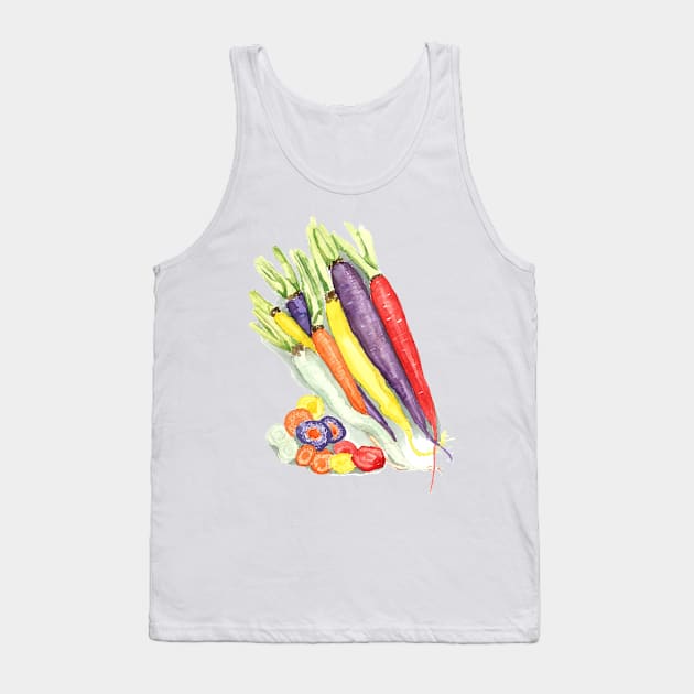 Rainbow Heirloom Carrots Tank Top by thejodylinn